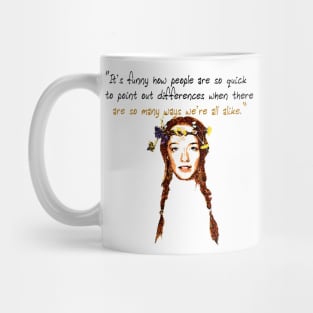 Anne with an E Quote Mug